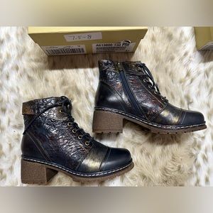 L'Artiste by Spring Step Leather Lace-Up Boots - Fallinluv size 38